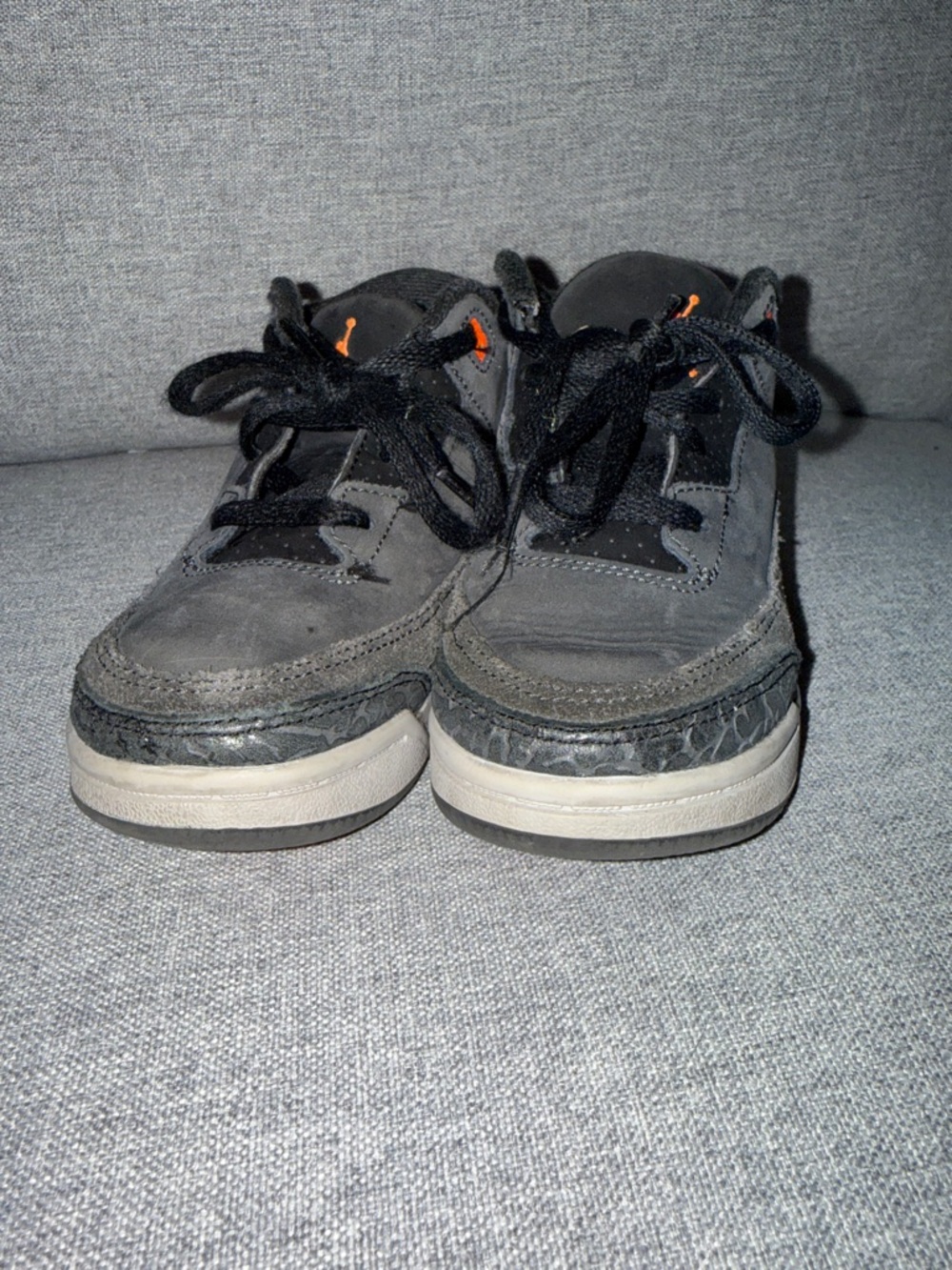 Nike Air Jordan 3 Retro Fear Pack TD Toddler Size 9C Black Gray DM0968-080